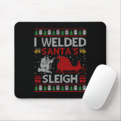 Fun I Welded Santa's Schlittengeschenk Ugly Welder Mousepad (Mit Mouse)