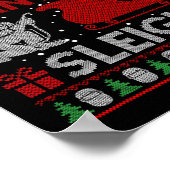 Fun I Welded Santa's Schlittengeschenk Ugly Welder Poster (Ecke)