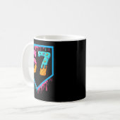 Fun Ice Cream Drip 67 Number 6-7 6 7 Baseball Six  Kaffeetasse (Vorderseite Links)
