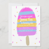 Fun Ice Cream Hand Drawn Party Painterly Birthday (Vorderseite)