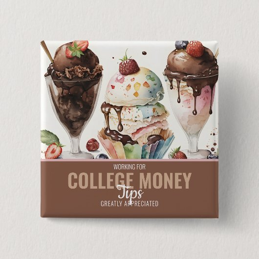 FUN ICE CREAM, Tipps geschätzt, Uni Geld Button (Vorderseite)