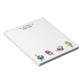 Fun Ice Creams Personalisiert Notepad Notizblock (angewinkelt)