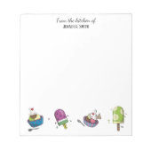 Fun Ice Creams Personalisiert Notepad Notizblock (Vorderseite)