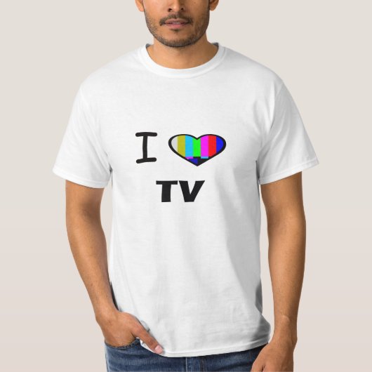 FUN! Ich höre Fernsehen T-Shirt (Vorderseite)
