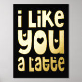 Fun ich mag dich ein letzter schwarzer Luxus Foliendrucke (Vorderseite)