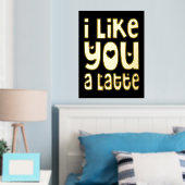 Fun ich mag dich ein letzter schwarzer Luxus Foliendrucke (In Situ (Schlafzimmer))