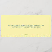 Fun Iconic Stick of Butter Grade A Birthday Einladung (Rückseite)