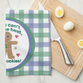 Fun "If You Can't Take the Heat" Gingerbread Man Geschirrtuch (Viertel Falte)