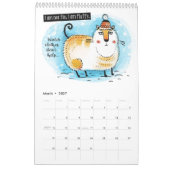 Fun Illustriert Cat Calendar Kalender (Mär 2027)