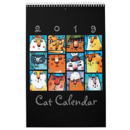Fun Illustriert Cat Calendar Kalender