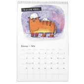 Fun Illustriert Cat Calendar Kalender (Feb 2026)