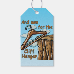 Fun Image of Cliff Hanger with Playful Wordplay Geschenkanhänger