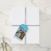 Fun Image of Cliff Hanger with Playful Wordplay Geschenkanhänger (Mit Garn)