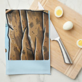 Fun Image of Cliff Hanger with Playful Wordplay Geschirrtuch (Viertel Falte)