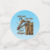 Fun Image of Cliff Hanger with Playful Wordplay Konfetti (Klein Vorderseite)