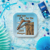Fun Image of Cliff Hanger with Playful Wordplay Pappteller (Party)