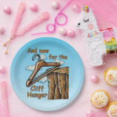 Fun Image of Cliff Hanger with Playful Wordplay Pappteller (Party)