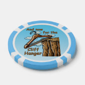 Fun Image of Cliff Hanger with Playful Wordplay Pokerchips (Einzeln)