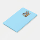 Fun Image of Cliff Hanger with Playful Wordplay Post-it Klebezettel (angewinkelt)