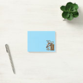 Fun Image of Cliff Hanger with Playful Wordplay Post-it Klebezettel (Büro)