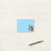 Fun Image of Cliff Hanger with Playful Wordplay Post-it Klebezettel (Auf Schreibtisch)