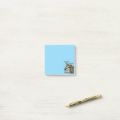 Fun Image of Cliff Hanger with Playful Wordplay Post-it Klebezettel (Auf Schreibtisch)