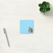 Fun Image of Cliff Hanger with Playful Wordplay Post-it Klebezettel (Büro)