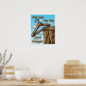 Fun Image of Cliff Hanger with Playful Wordplay Poster (Küche)
