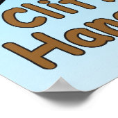 Fun Image of Cliff Hanger with Playful Wordplay Poster (Ecke)