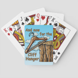 Fun Image of Cliff Hanger with Playful Wordplay Spielkarten