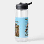 Fun Image of Cliff Hanger with Playful Wordplay Trinkflasche (Links)