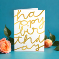 Fun Imitate Gold Business Corporate Happy Geburtst