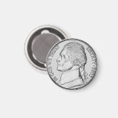 Fun Imitate Nickel Coin Kühlschrank Magnet (Vorderseite/Rückseite)