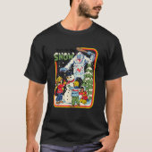 Fun in the Snow Yeti Retro Dark Humor T-Shirt (Vorderseite)