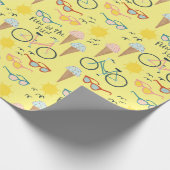 FUN IN THE SUN Sommerurlaub Geschenk Geschenkpapier (Ecke)