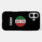 Fun Individuelle Name Italien Italienische Flagge Case-Mate iPhone Hülle (Rückseite (Horizontal))