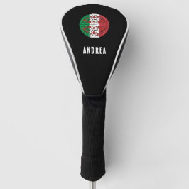 Fun Individuelle Name Italien Italienische Flagge  Golf Headcover