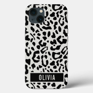 Fun Individuelle Name Snow Leopard Tierdruckmuster Case-Mate iPhone Hülle