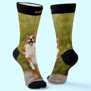 Fun Individuelle Name und Pet-Foto Socken