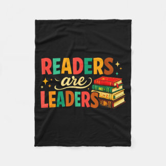 Fun inspiring readers are leaders book lovers fleecedecke
