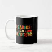 Fun inspiring readers are leaders book lovers kaffeetasse (Links)