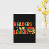Fun inspiring readers are leaders book lovers karte (Gelbe Blume)