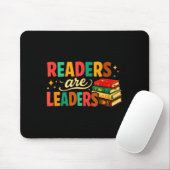Fun inspiring readers are leaders book lovers mousepad (Mit Mouse)