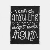 Fun Insulin T1d Diabetes Fleecedecke (Vorderseite)