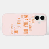 Fun Inventar Zitat Minimalistische Typografie Oran Case-Mate iPhone Hülle (Rückseite (Horizontal))