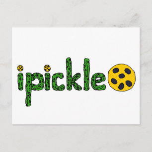 Fun ipickle Pickleball-Design Postkarte