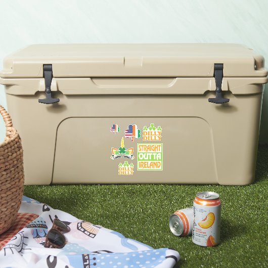 Fun Ireland Aufkleber sortiert (Kühler)