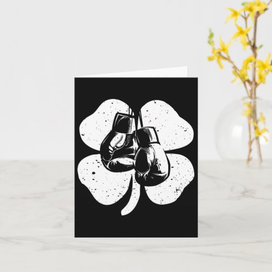 Fun Irish Boxing Kleeblatts Kostüm St Patrick's Da Karte (Gelbe Blume)