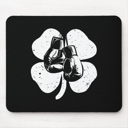 Fun Irish Boxing Kleeblatts Kostüm St Patrick's Da Mousepad (Vorne)