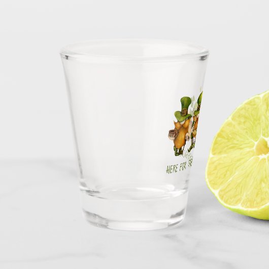 Fun Irish Gnomes Shenanigans St Patrick's Day Schnapsglas (Links)
